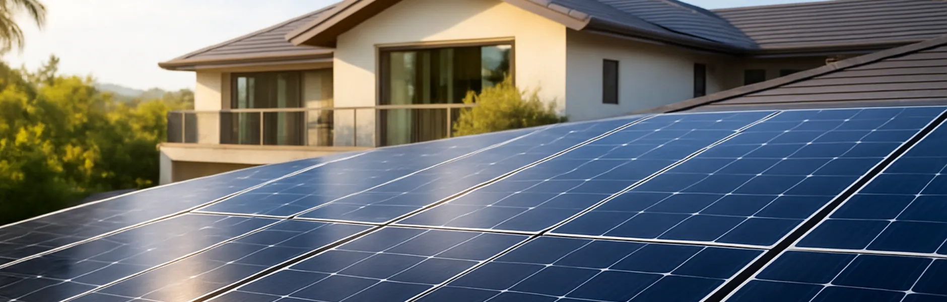 Panouri fotovoltaice montate pe acoperișul unei case de CF Electric, județul Sibiu